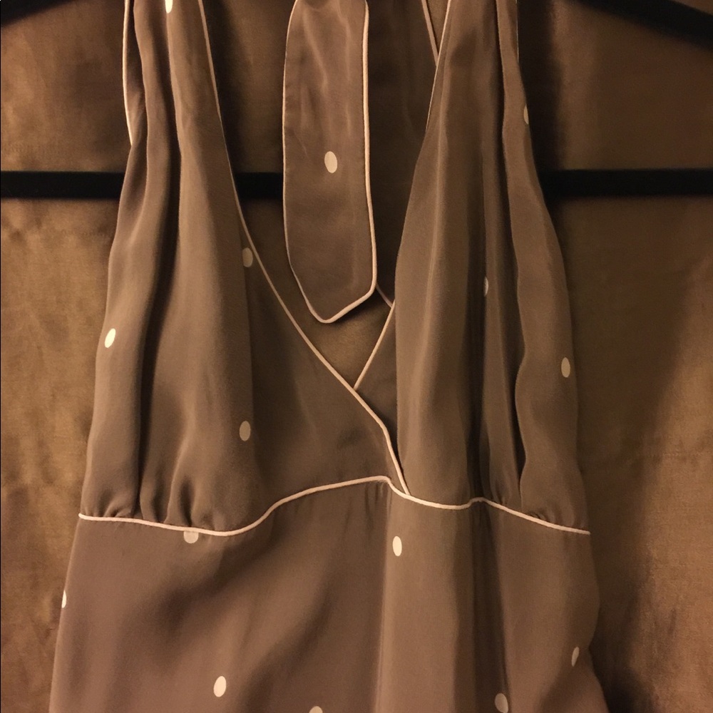100% Halter Neckline Silk Dress - Picture 3 of 6